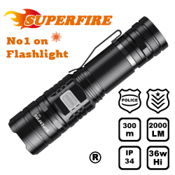 Superfire V8-S δυνατός επαναφορτιζόμενος φακός tactical χειρός